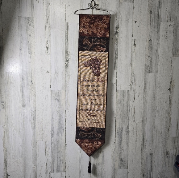 Bible quote wall hanging tapestry John 15:5 - Picture 9 of 9